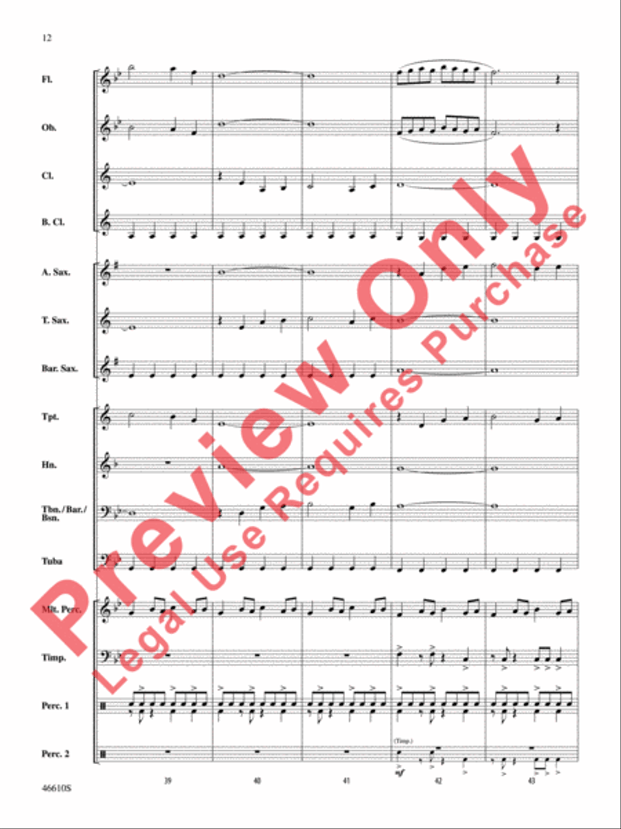 Sahara Adventure Concert Band scores gallery preview page 13