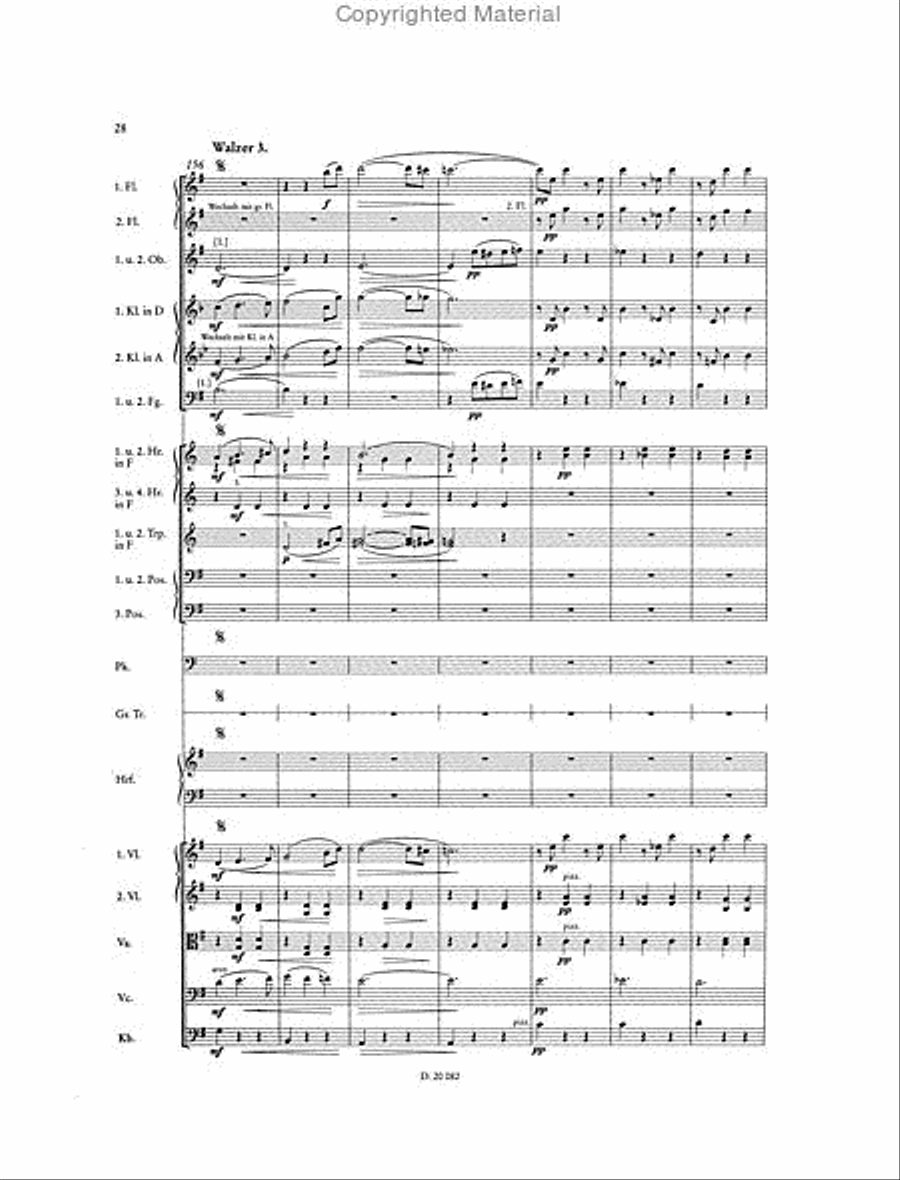 Wo die Citronen bluh'n Walzer op. 364 Orchestra scores gallery preview page 3