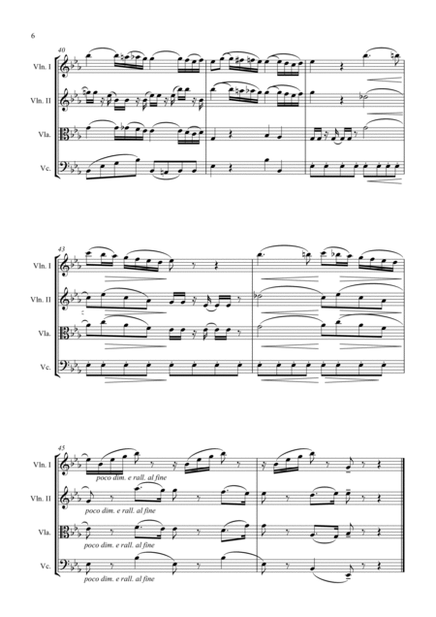 Mozart - Adagio from Wind Serenade K.361 (Amadeus) for String Quartet