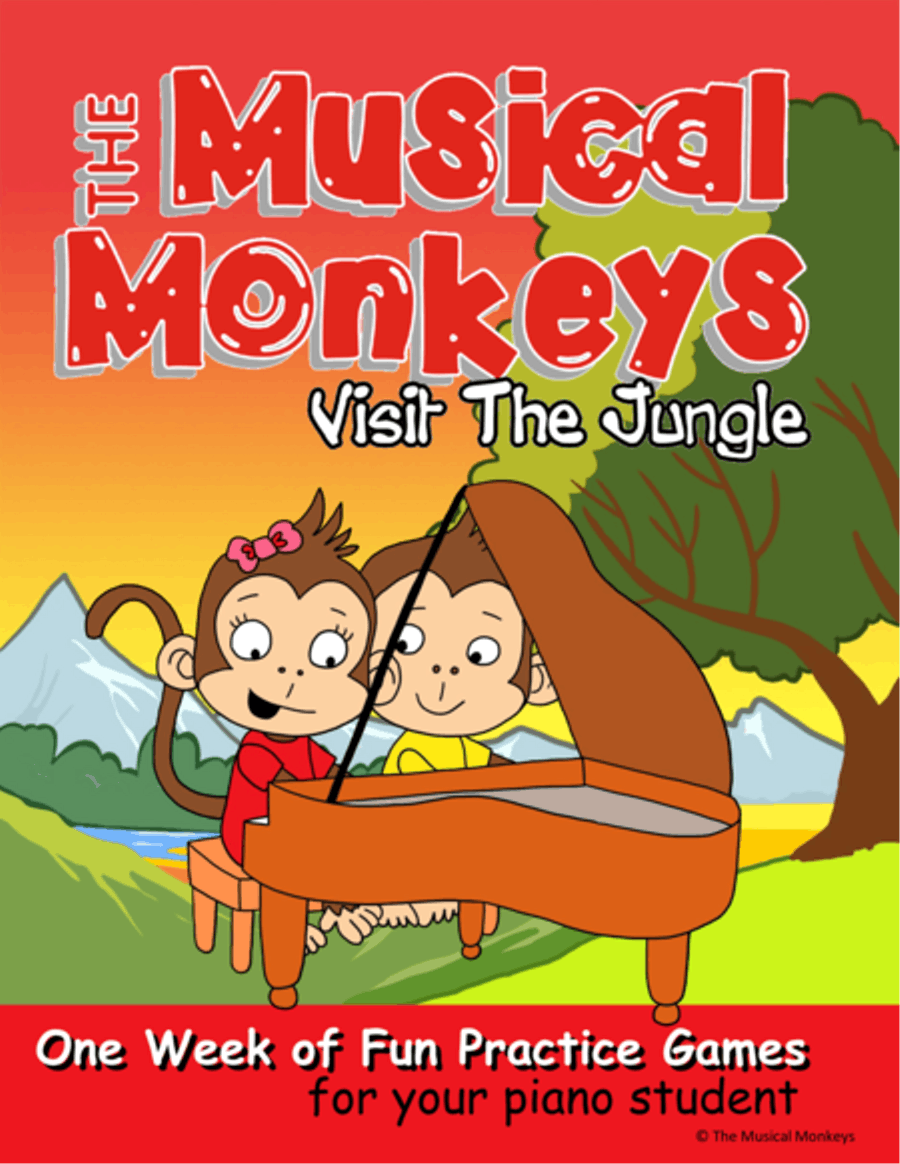 One Week Practice Fun for Young Piano Students - Learn about jungle instruments Piano Method scores gallery preview page 1