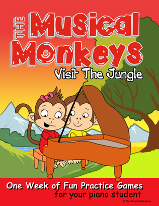 One Week Practice Fun for Young Piano Students - Learn about jungle instruments