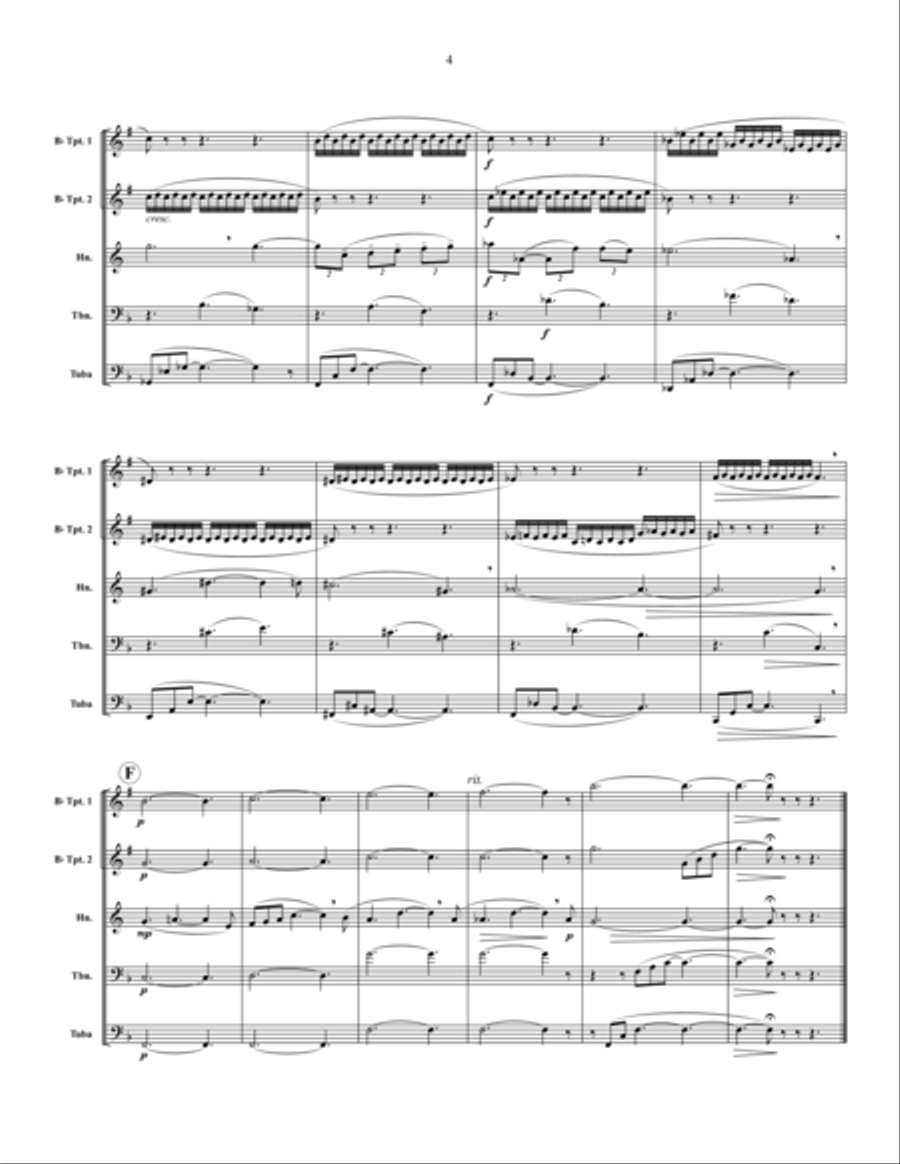 Nocturne Nocturne Brass Quintet scores gallery preview page 4
