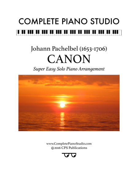 Pachelbel's Canon (Super easy solo piano arr.)