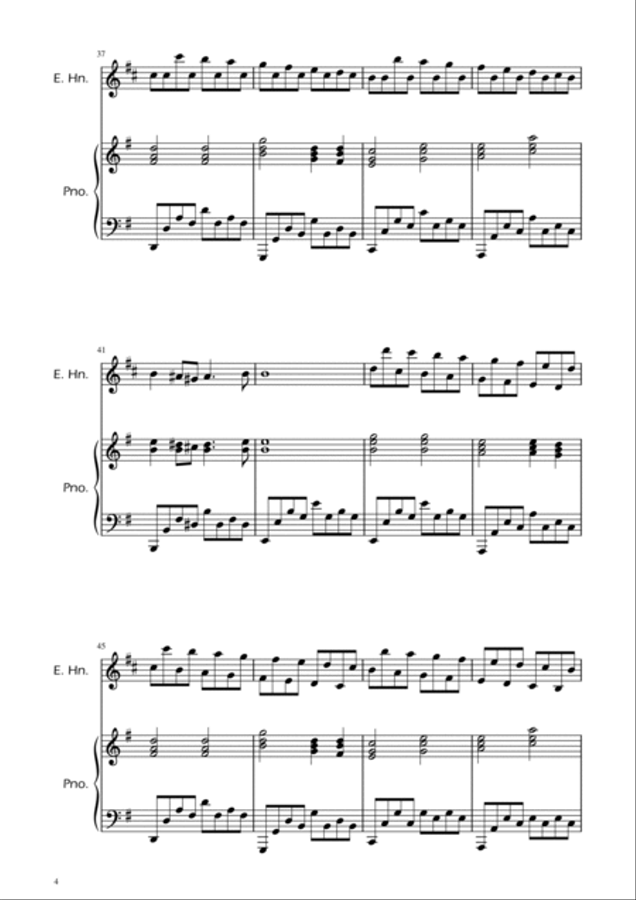 Passacaglia - Handel/Halvorsen - English Horn Solo w/ Piano Chamber Music scores gallery preview page 4