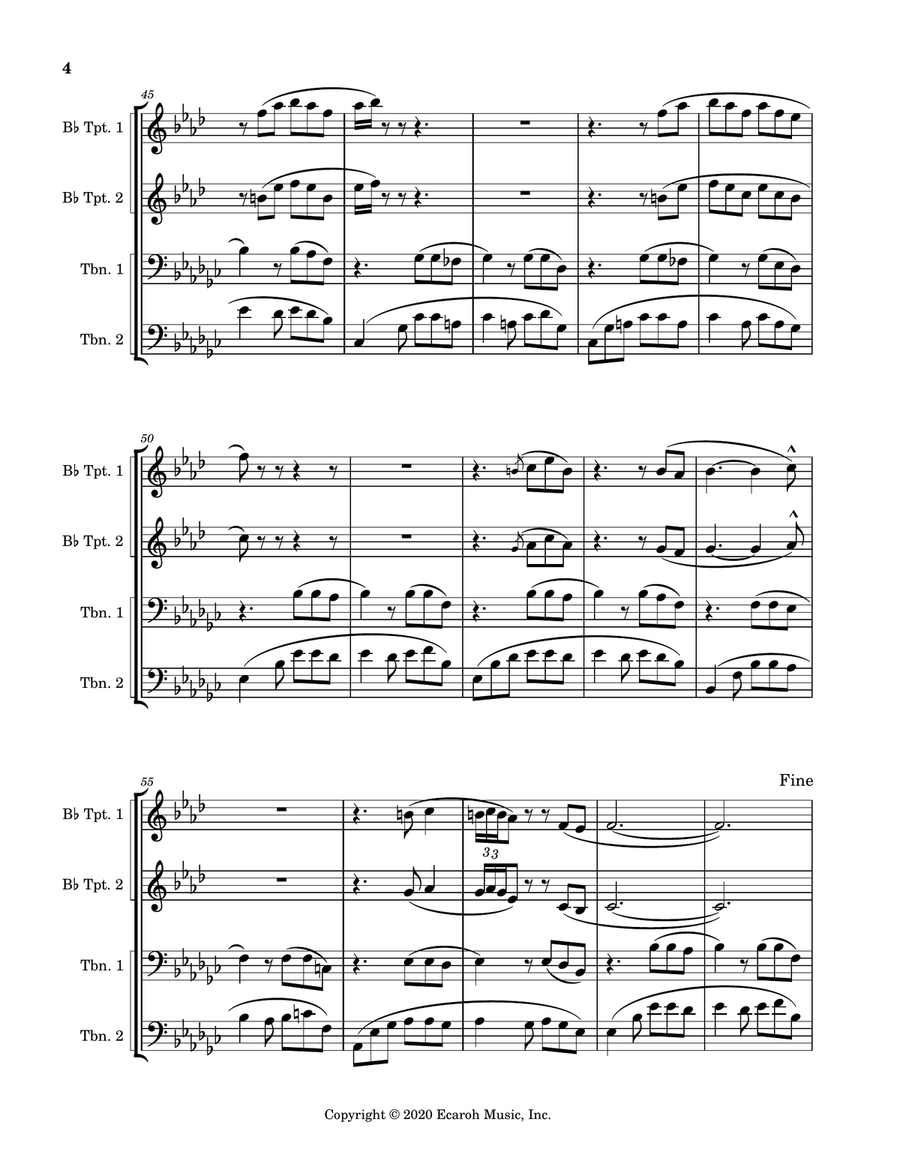 Senor Blues Trombone scores gallery preview page 4