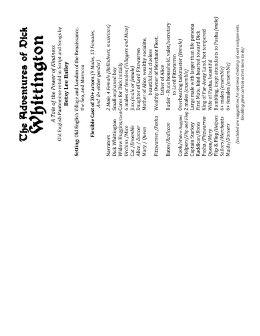 The Adventures of Dick Whittington - Production Kit Large Ensemble scores gallery preview page 4