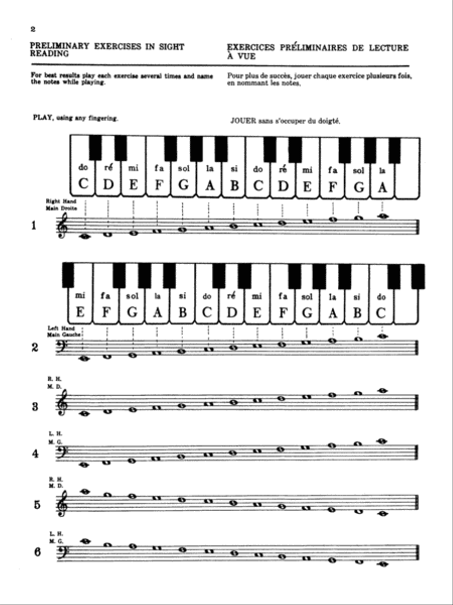 Practical Sight Reading Exercises for Piano Students Piano Method scores gallery preview page 2