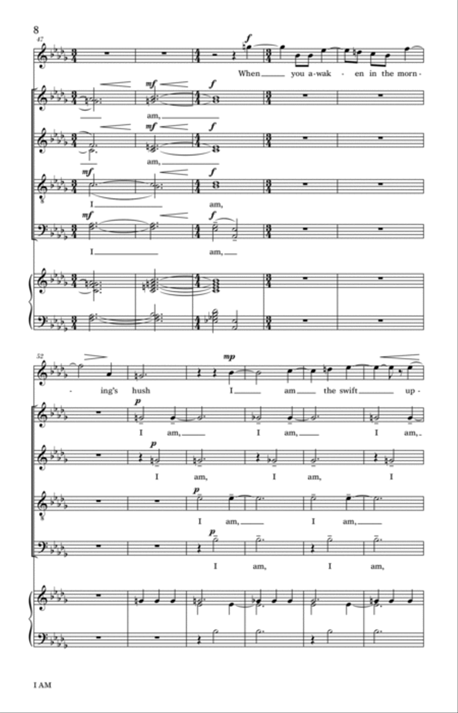 I Am 4-Part scores gallery preview page 6