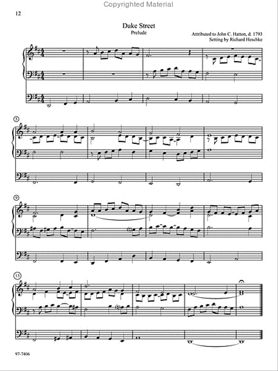 Ten Familiar Hymns in New Settings Organ scores gallery preview page 4