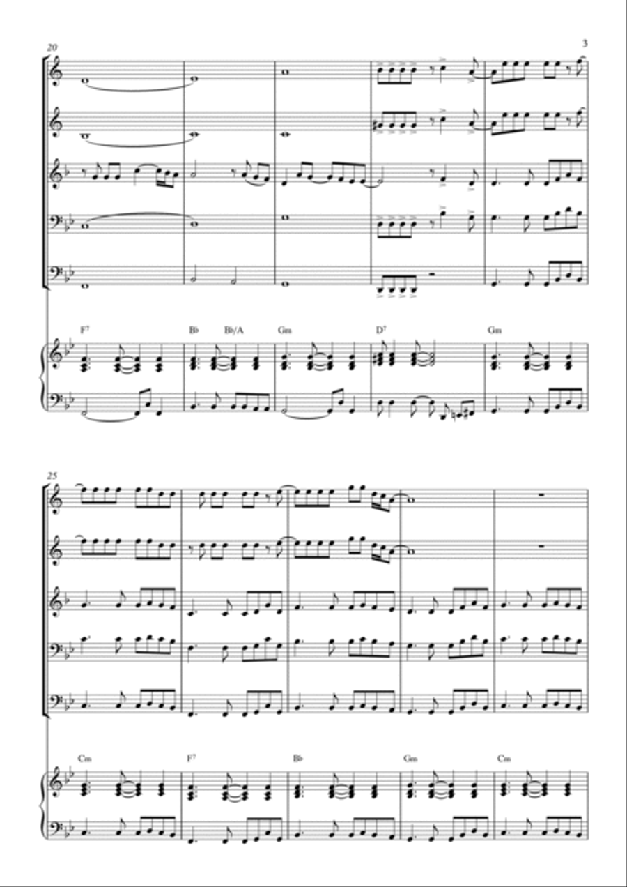 Flowers Brass Quintet scores gallery preview page 3