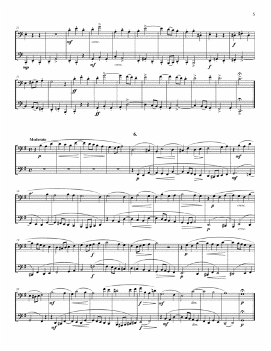 Two-Part Fugues (for Tuba and Euphonium (or Trombone)) 2-Part scores gallery preview page 6
