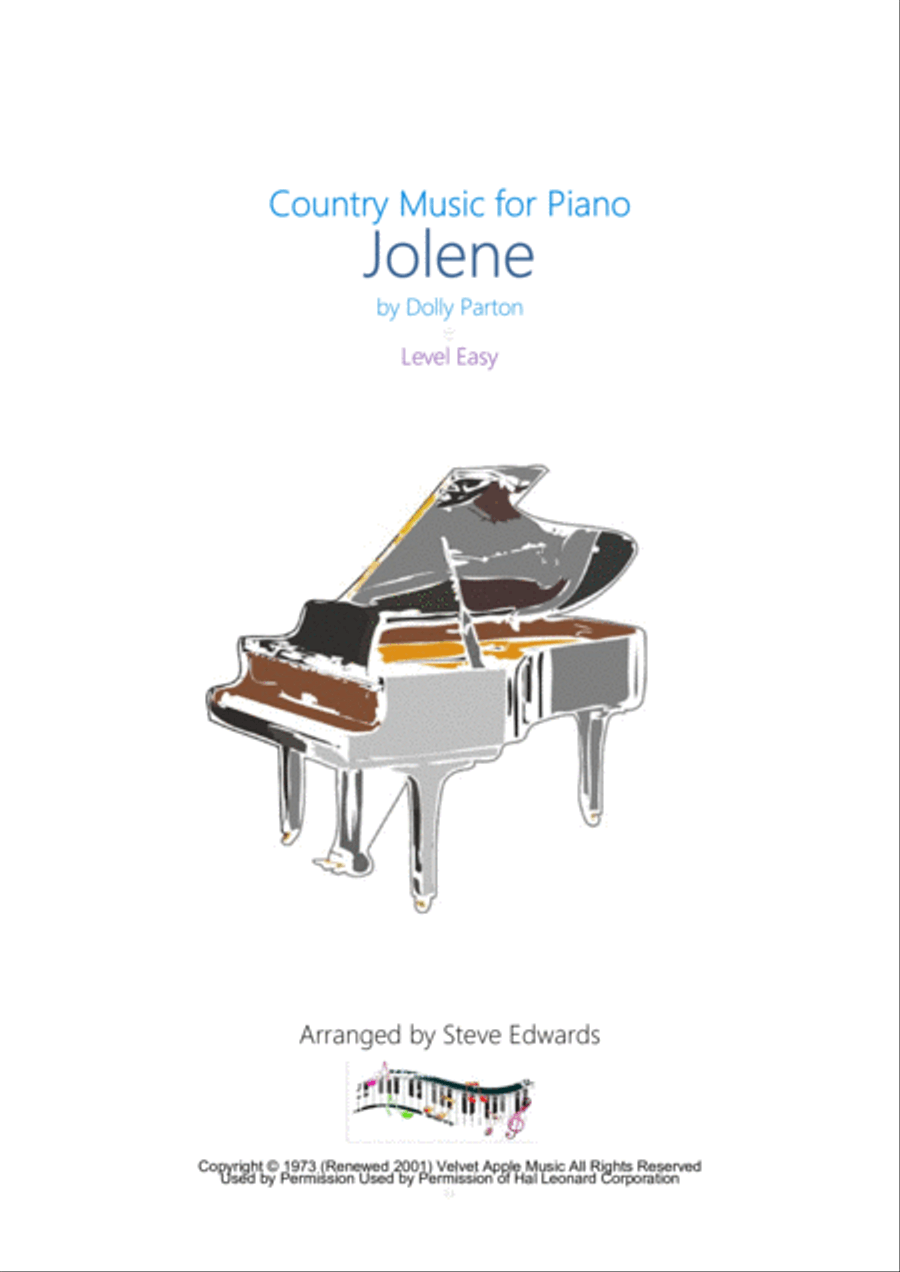 Jolene Jolene Easy Piano scores gallery preview page 1