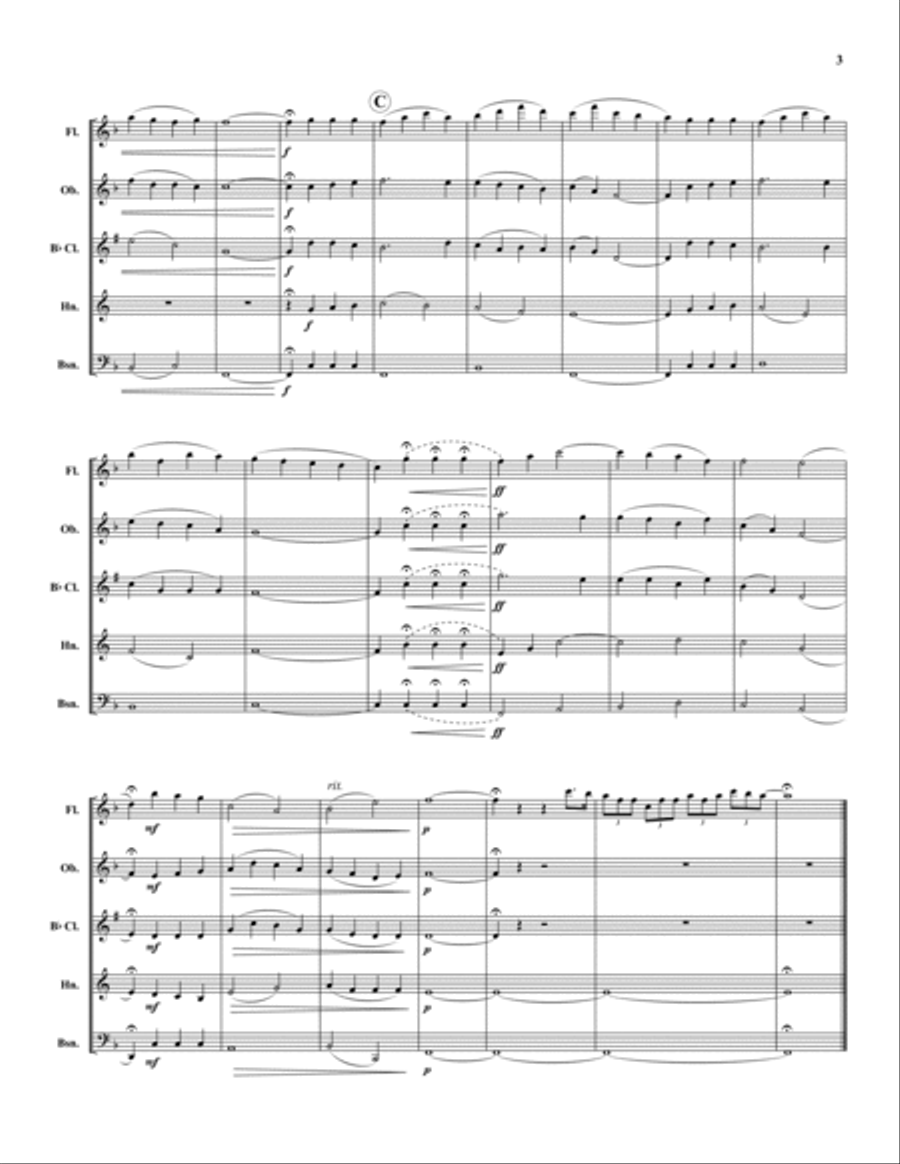 Danny Boy Danny Boy Woodwind Quintet scores gallery preview page 3