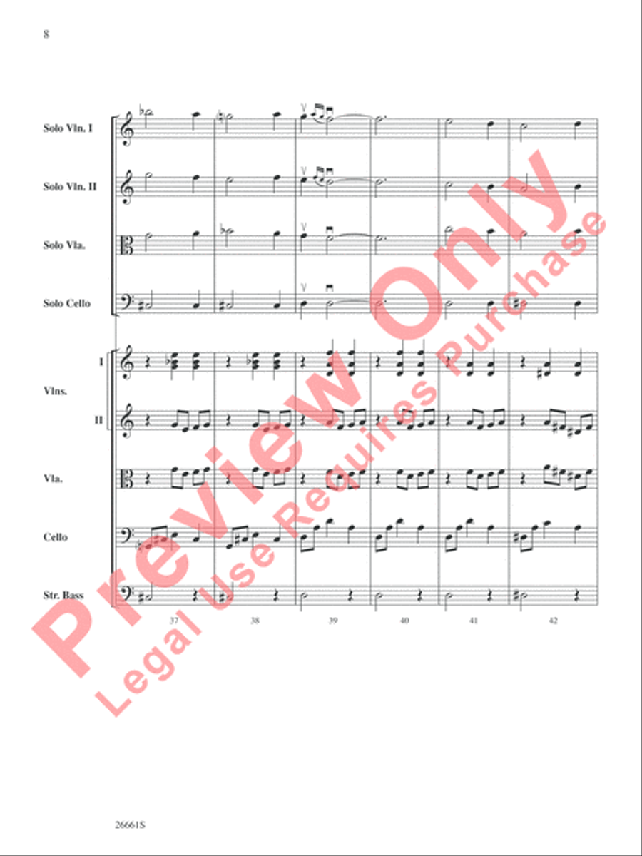 Recuerdos de la Alhambra String Orchestra scores gallery preview page 9