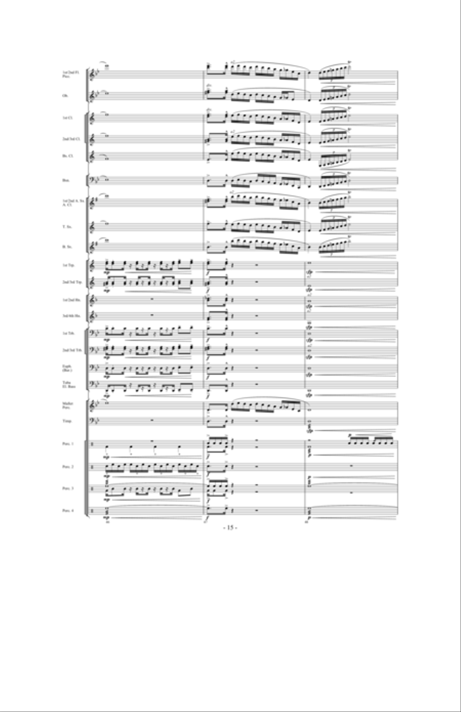 Brazil: Ceremony, Song and Samba Concert Band scores gallery preview page 14