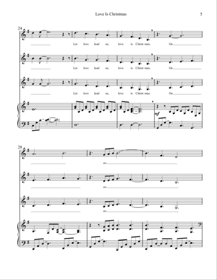 Love Is Christmas SSA scores gallery preview page 5