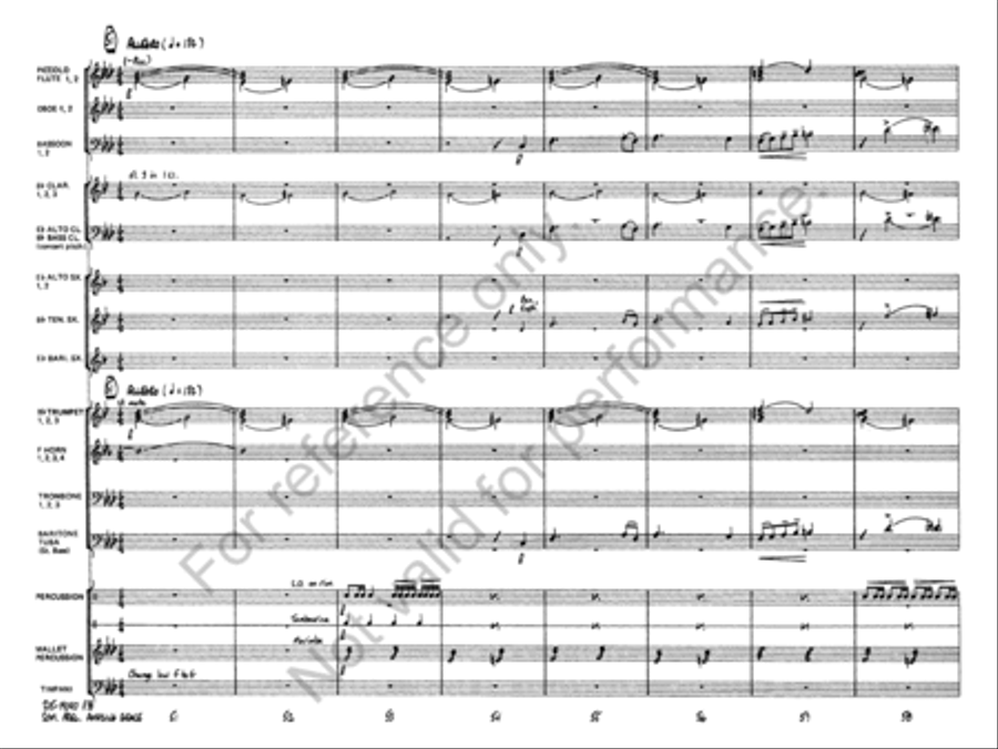 Symphonic Variations on Amazing Grace Concert Band scores gallery preview page 9