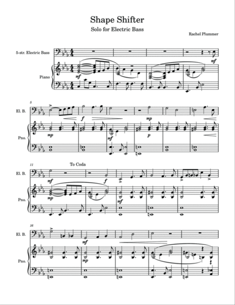 Shape Shifter Shape Shifter Bass Guitar scores gallery preview page 2