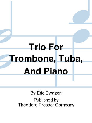 Book cover for Trio for Trombone, Tuba, and Piano