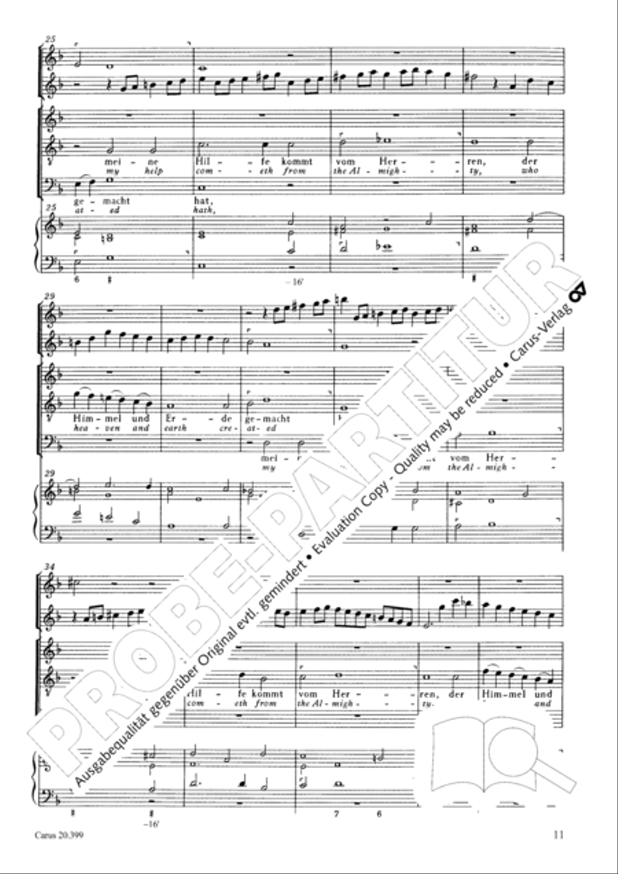 I lift up mine eyes (Ich hebe meine Augen auf zu den Bergen) ATB scores gallery preview page 12