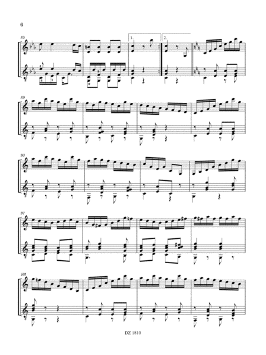 Sonatine 44a Sonatine 44a Classical Guitar scores gallery preview page 6