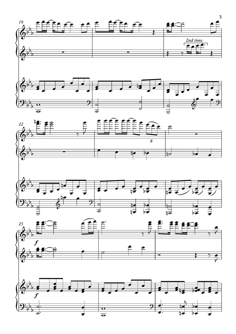 Bohemian Rhapsody 1 Piano, 4-Hands scores gallery preview page 3
