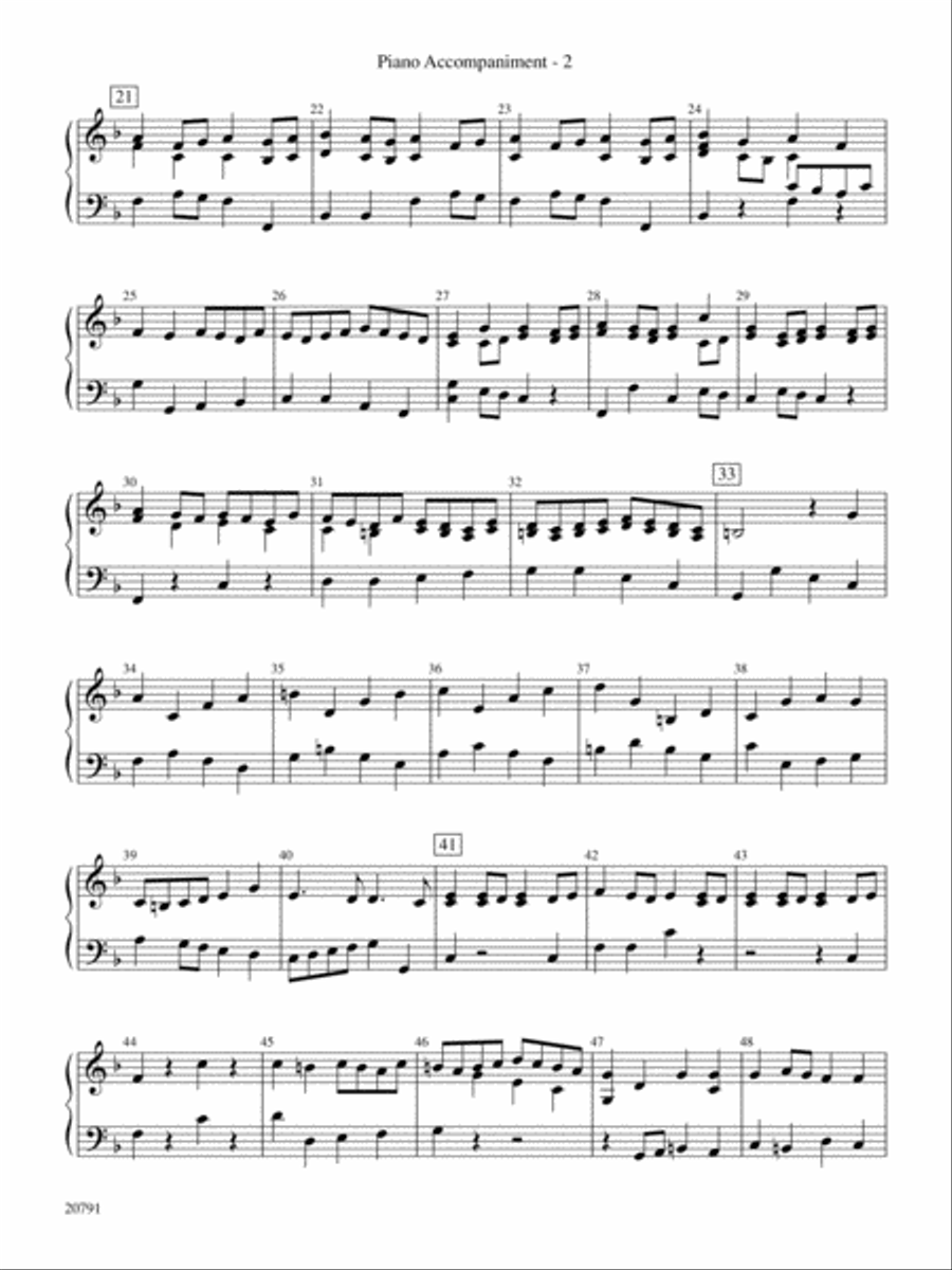 Brandenburg Concerto No. 2 (3rd Movement): Piano Accompaniment Orchestra scores gallery preview page 2
