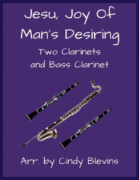 Jesu, Joy of Man's Desiring, for Two Clarinets and Bass Clarinet image number null
