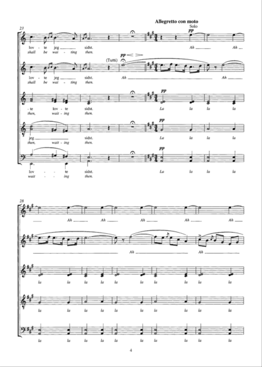 Solveig's Song (From 'Peer Gynt Suite No. 2') (arr. Alexander Milner and Lora Sansun) 4-Part scores gallery preview page 4