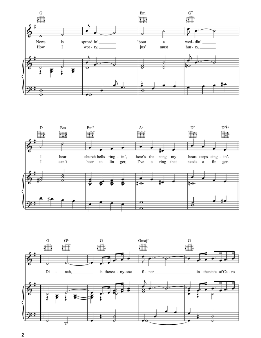 Dinah Dinah Acoustic Guitar scores gallery preview page 2