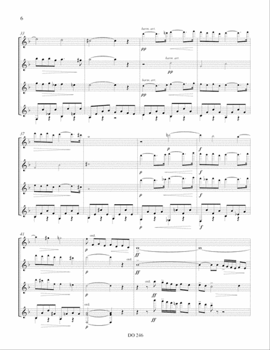 Pavane & Sicilienne Guitar Ensemble scores gallery preview page 6