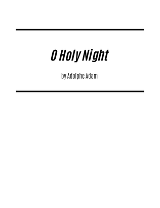 Book cover for O Holy Night (for Voice and Guitar)