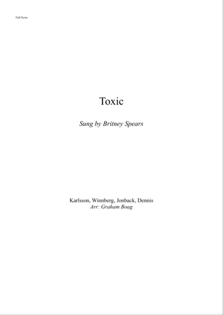 Toxic Brass Band scores gallery preview page 1