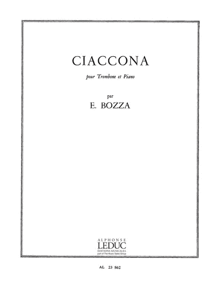 Ciaconna (trombone & Piano)