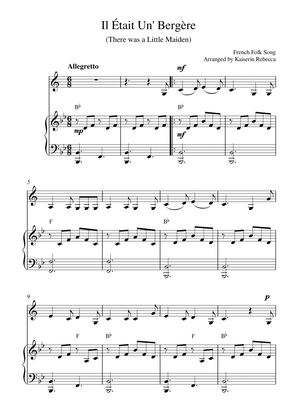 Il Était Un' Bergère (for Bb clarinet solo and piano accompaniment)