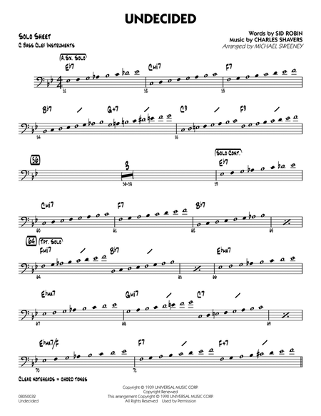 Undecided - C Bass Clef Solo