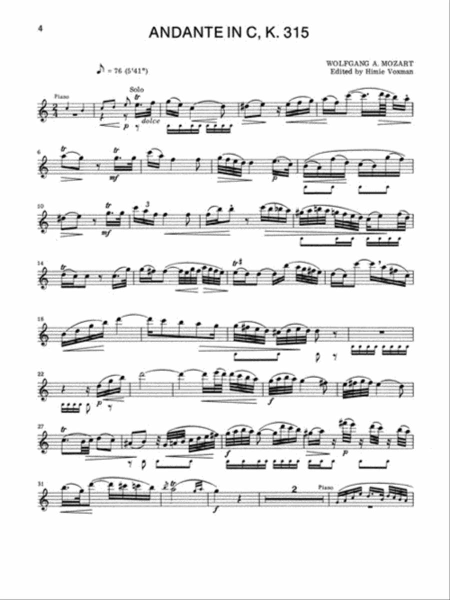 Intermediate Flute Solos – Volume 3 Flute Solo scores gallery preview page 4