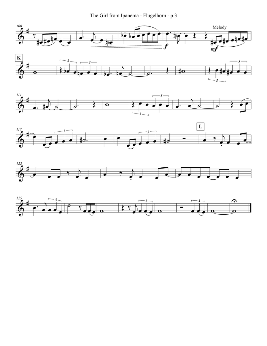 The Girl From Ipanema (Garota De Ipanema) Brass Ensemble scores gallery preview page 3