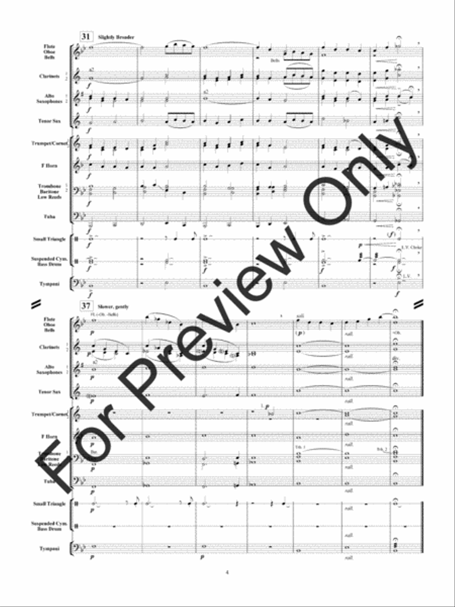 A Childhood Hymn Concert Band scores gallery preview page 7