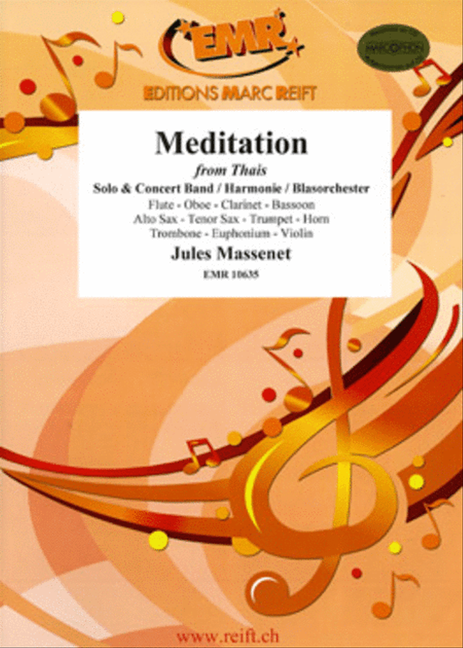Meditation From Thais Concert Band scores gallery preview page 1