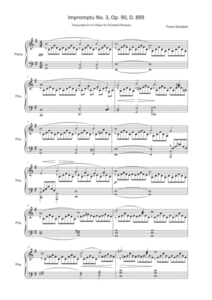 Impromptu No. 3, Op. 90, D. 889 (G-major version) image number null