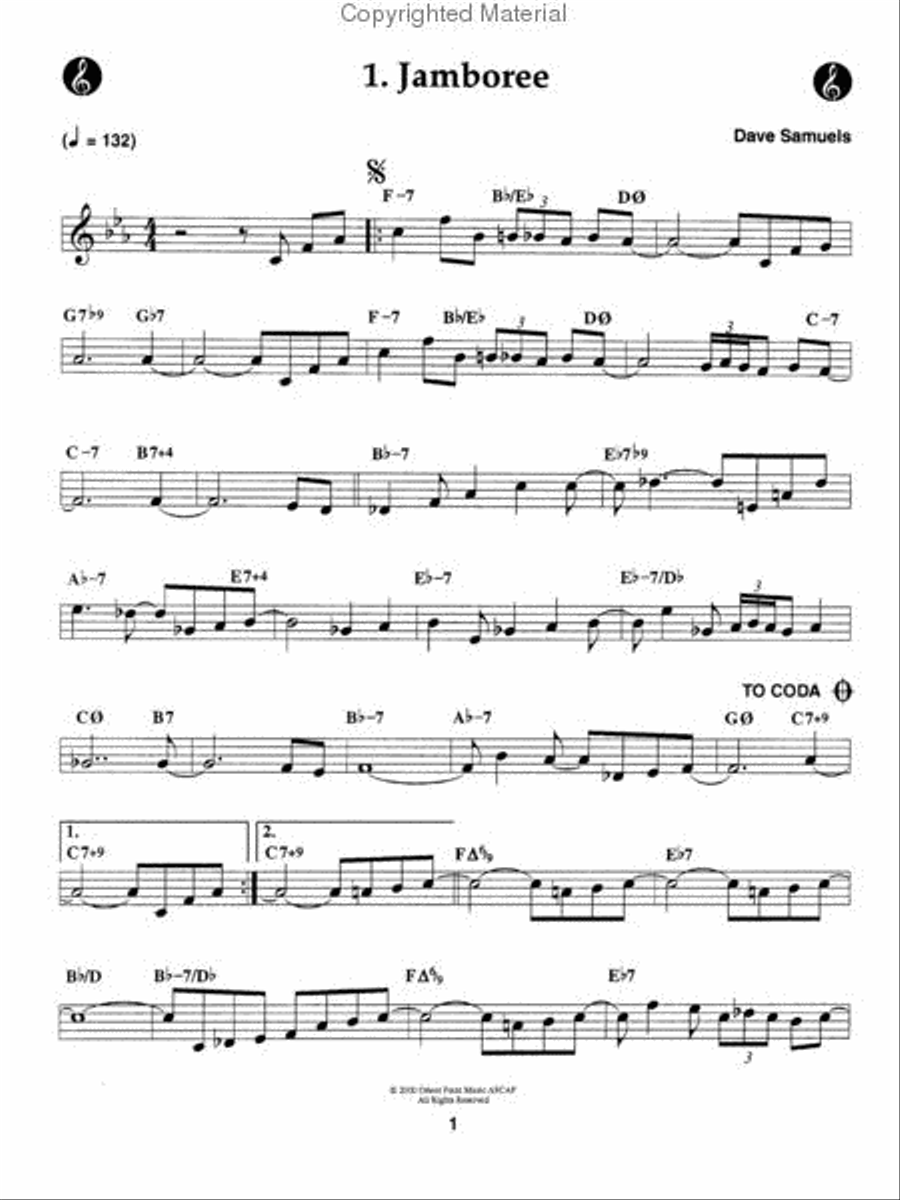 Volume 96 - Latin Quarter With Dave Samuels & The Carribean Jazz Project Voice scores gallery preview page 3