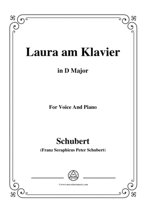 Schubert-Laura am Klavier(Laura at the Piano),1st version,D.388,in D Major,for Voice&Piano