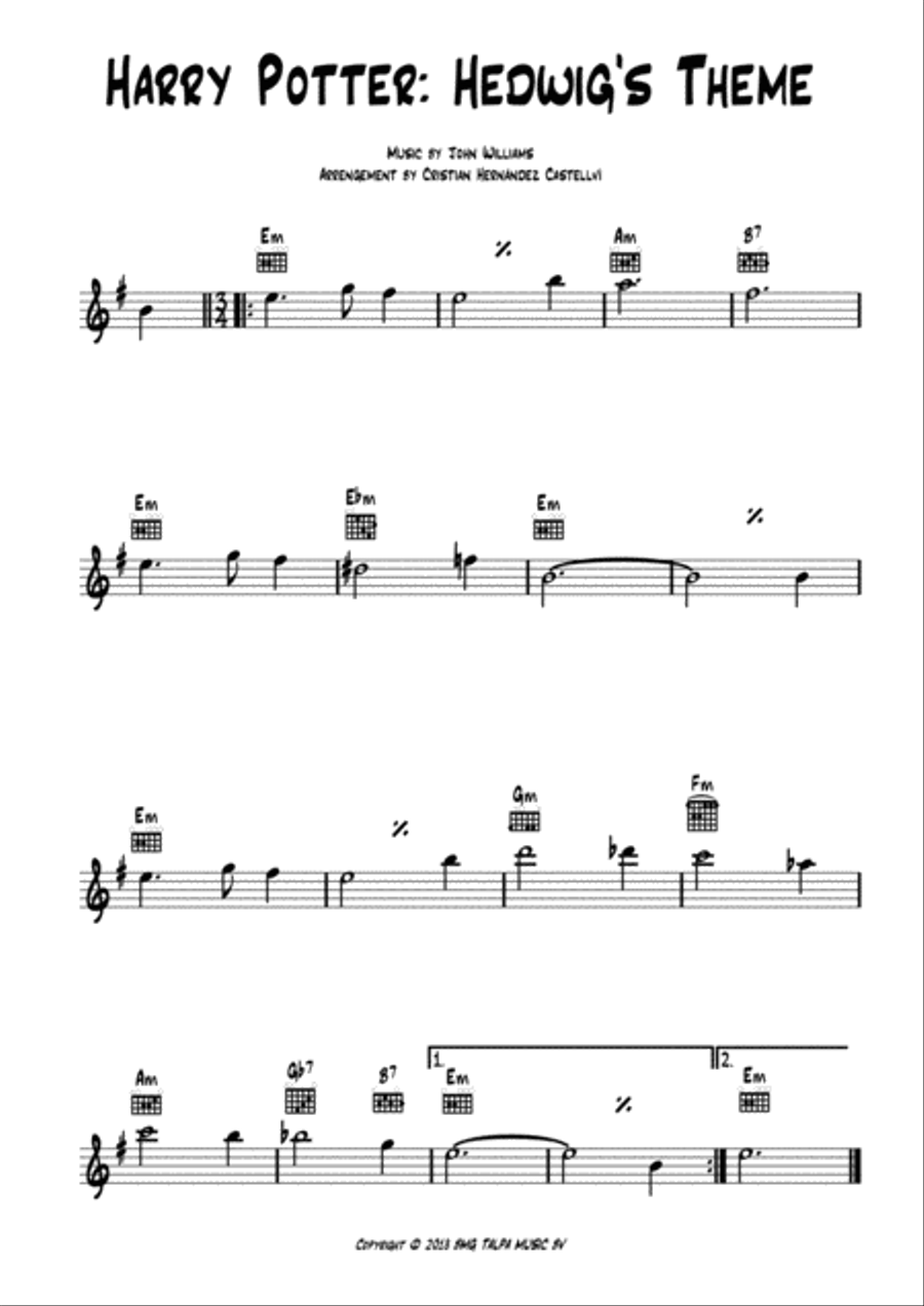 Harry potter deals ukulele tabs