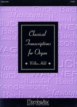 Book cover for Classical Transcriptions for Organ