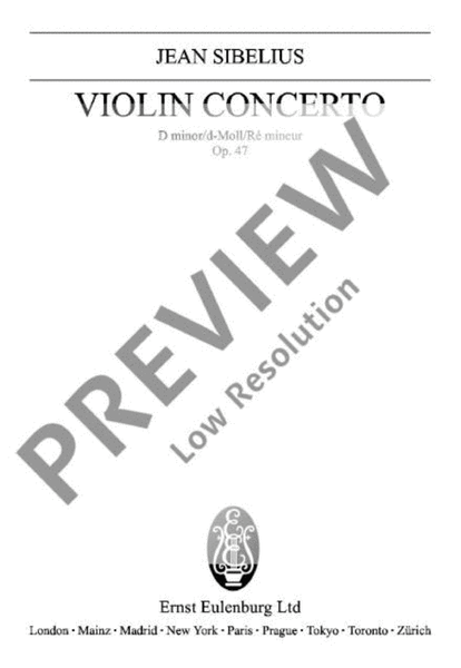 Concerto for Violin and Orchestra D minor