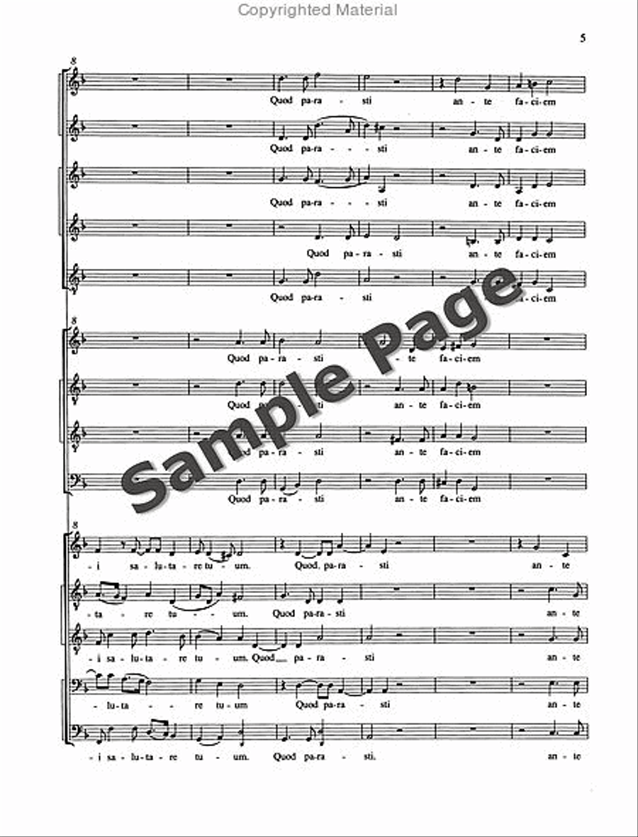 Nunc Dimittis Three Choirs STTB scores gallery preview page 6