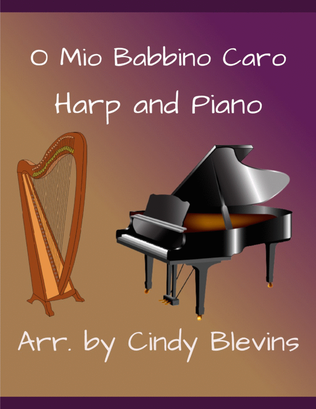 Book cover for O Mio Babbino Caro, Harp and Piano Duet