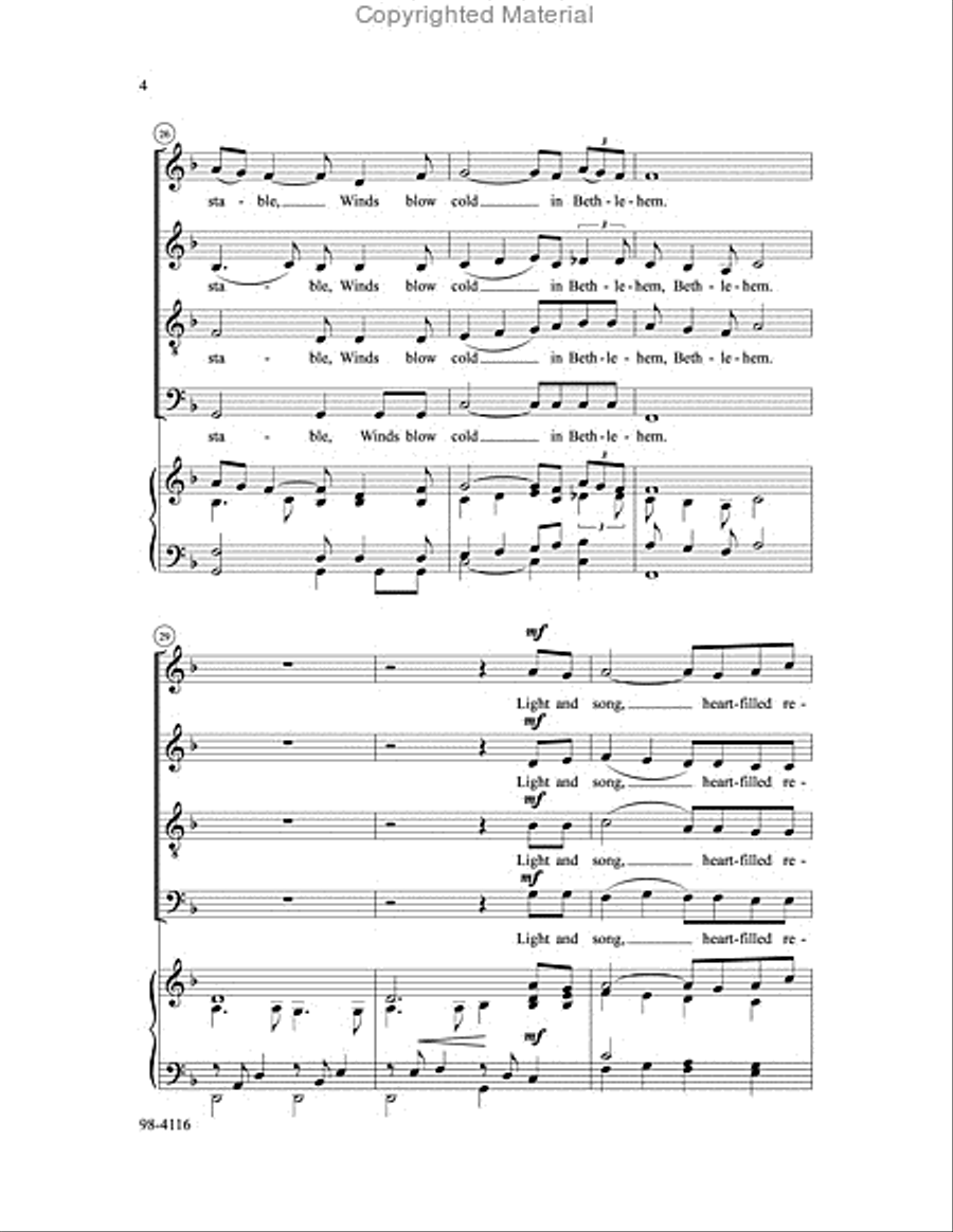 In Bethlehem In Bethlehem 4-Part scores gallery preview page 5