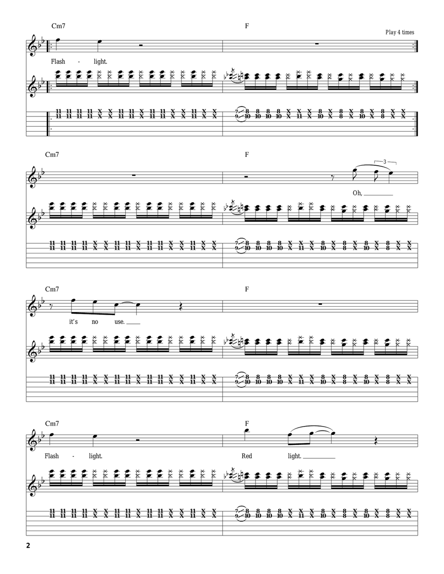 Flashlight Acoustic Guitar scores gallery preview page 2